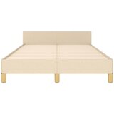  Okvir kreveta bez madraca krem 120 x 200 cm od tkanine | shoptok.hr