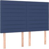vidaXL Krevet s oprugama i madracem plavi 140 x 190 cm od tkanine | shoptok.hr