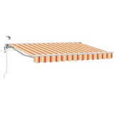  Električni zložljiv senčnik Rumena in oranžna 3,5 x 2 m, (5000204741) | Shoptok.si