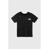 The North Face Otroška kratka majica SIMPLE DOME TEE PRINT črna barva