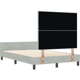  Svetlo siva žametna postelja 120x200 cm, (22049840) | Shoptok.si
