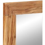  Kopalniško Ogledalo 50x70x3 cm Trden Les Akacije | Shoptok.si