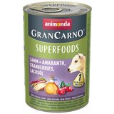 Animonda grancarno superfood pas jagnjetina + amarant, brusnica i lososovo ulje 400g