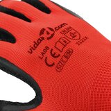 Rukavice za rad 12 pcs Crvena i Crna 8 / m Lateks premaz | shoptok.hr