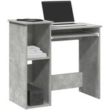  Radni stol s policama siva boja betona 84x40x78 cm drveni | shoptok.hr
