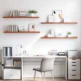  Polica na zidu 4 pcs Crvena 120 x 23 5 x 4 cm Konstruirano drvo | shoptok.hr