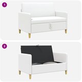 SOFA s pohranom Bijela 122 x 78 x 87 cm Poliester | shoptok.hr