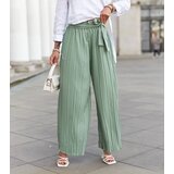 UR/CEO Green wide pleated women's pants Zakia | shoptok.hr