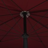  Vrtni suncobran sa stupom 200 x 130 cm bordo | Eponuda.com