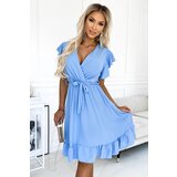numoco basic Dress with ruffle, neckline and binding Numoco | ePonuda.com