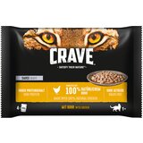 CRAVE Pouch multi pakiranje 4 x 85 g - Piščanec z omako | Shoptok.si