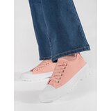 Shelvt Classic platform sneakers light pink | Shoptok.si