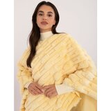Wool Fashion Italia Poncho-AT-PN-2347.88-light yellow | shoptok.hr