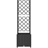  Vrtna žardinjera s rešetkom crna 40x40x136 cm PP | shoptok.hr