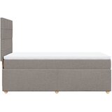  Krevet s oprugama i madracem smeđesivi 90x200 cm od tkanine | shoptok.hr