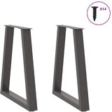  Noge za blagovaonski stol V-oblika 2 kom antracit 50x(72-73,3) cm čelik | shoptok.hr