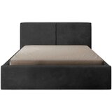 MID.YOU OBLAZINJENA POSTELJA 140 cm x 200 cm , les, tekstil, leseni material barve grafita | Shoptok.si