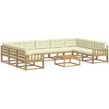  Set vanjskih sofa 10 kom. Bijela i krem | shoptok.hr