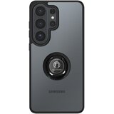 AVIZAR Ovitek za Galaxy S26 Ultra – vrtljivi magnetni obroč, mat zaključna obdelava, Prozorna črna, (5000274737) | Shoptok.si