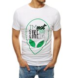 DStreet T-shirt męski z nadrukiem biały | Shoptok.si