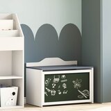vidaXL Kutija za igračke s pohranom Siva i bijela 73 x 33 x 55 cm Cijene