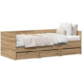  Krevet na dan Umjetnički hrast 90 x 200 cm Konstruirano drvo | shoptok.hr