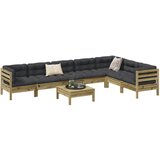 vidaXL 8-dijelni set vrtnih sofa s jastucima od impregnirane borovine | shoptok.hr