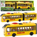Školski dvostruki autobus za igru sa svjetlosnim i zvučnim efektima 1:16 - žuti | shoptok.hr