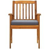  3058088 5 Piece Garden Dining Set with Cushions Solid Acacia Wood (45962+2x312130) | shoptok.hr