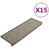 Samolepilne preproge za stopnice 15 kosov 65x21x4cm sive in bež, (20753527) | Shoptok.si