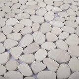  Kamenčići Bijela 30 x 30 cm Rijeka kamenčić | shoptok.hr