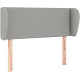  Uzglavlje s ušima svjetlosivo 83x23x78/88 cm od tkanine | shoptok.hr