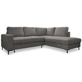 Miuform Siva sklopiva kutna garnitura od samta (s desnim kutom) Lofty Lilly – | shoptok.hr