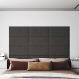  Zidna uzglavlja 12 pcs Tamno siva 60 x 30 cm tkanina | shoptok.hr