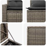  Set sofe 7 pcs Siva i tamno siva Poli Rattan i čelik | Eponuda.ba
