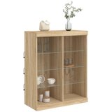  Komoda s LED svjetlima boja hrasta sonome 81x37x100 cm | shoptok.hr