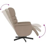  Naslonjač od umjetne kože s osloncem za noge boja cappuccina | shoptok.hr