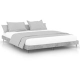 The Living Store Posteljni okvir betonsko siv 140x200 cm inženirski les - Posteljni Okvir, (21525447) | Shoptok.si