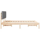  Krevetni okvir s tapiciranim uzglavljem Svijetlo siva Svjetlosiva 205.5 x 145.5 x 84.5 cm | Shoptok.si