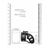ManCage Model 18 Chastity 3.5" Silicone Cage Ballsplitter Black | shoptok.hr
