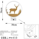  Zidna lampa, bijelo-zlatna | Eponuda.ba