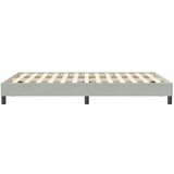 Box Spring Postelja brez vzmetnice Svetlo siva 120x210 cm Žamet, (21791730) | Shoptok.si