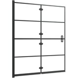  Sklopiva pregrada za tuš ESG 120 x 140 cm crna | shoptok.hr