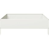  Povišena vrtna gredica bijeli 100x100x33,5 cm od čelika | shoptok.hr