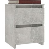 vidaXL Nočna omarica betonsko siva 30x30x40 cm iverna plošča | Shoptok.si