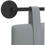  Držeće uzglavlje Zidne Svijetlo siva 100 x 55 x 5 cm tkanina - Svjetlosiva 90 cm bez LED svjetla | shoptok.hr