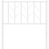  Metalno uzglavlje za krevet, bijelo, 80 cm | shoptok.hr