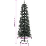  Umjetno usko božićno drvce sa stalkom zeleno 120 cm PVC | shoptok.hr