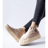Lee Cooper - producent Beige sneakers Lee Cooper | shoptok.hr