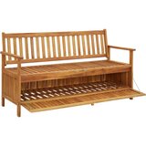  Klupa za pohranu 148 cm od masivnog bagremovog drva | shoptok.hr